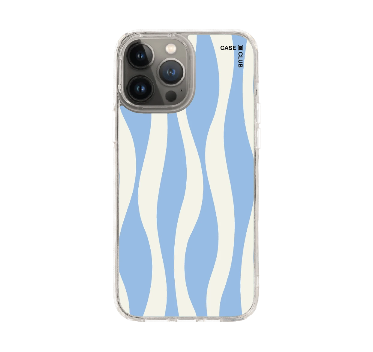 white & blue wavy pattern